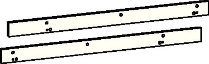 Produktbild Dormakaba Montageplattenset zu Gleitschienen G-SR/BG (Balkontür, Holztür, Zimmertür, Eingangstür)