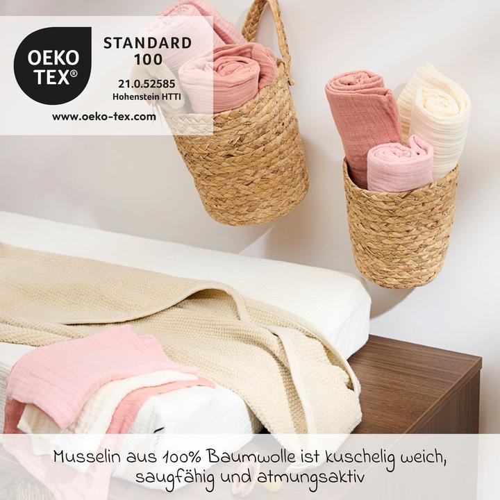 Actual product image Meyco Pre-Washed Musselin Swaddles (120 cm, 120 cm)