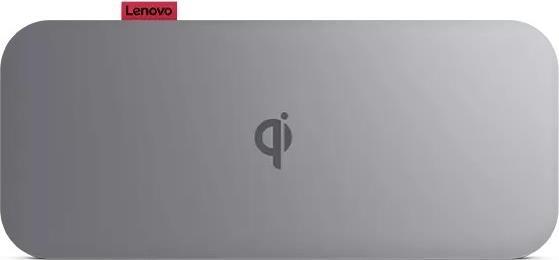 Actual product image Lenovo GO Wireless Power Bank 10000 mAh, Thunder Black, 258 g, 15 W (10000 mAh, 15 W, 38.50 Wh)