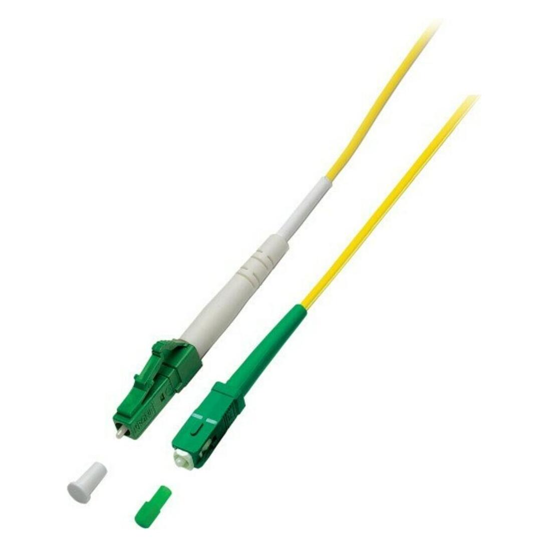 Danicom OS2 Simplex Glasvezel Kabel Lc/Apc-Sc/Apc 1m, Netzwerkkabel
