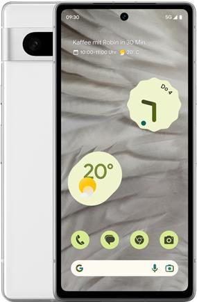 Productafbeelding Google Pixel 7a (128 GB, Sneeuw, 6.10", SIM + eSIM, 64 Mpx, 5G)