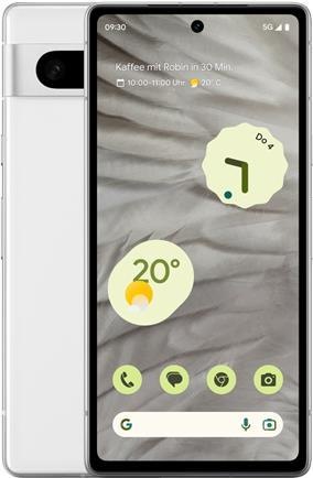 Productafbeelding Google Pixel 7a (128 GB, Sneeuw, 6.10", SIM + eSIM, 64 Mpx, 5G)