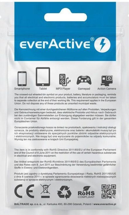 Nährwerte und Zutaten Everactive USB A — Micro-USB B (2 m, USB 2.0)