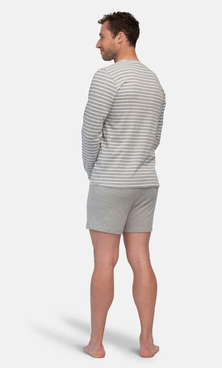 Produktbild greenjama Herren Langarm-Shirt Ringel (L)