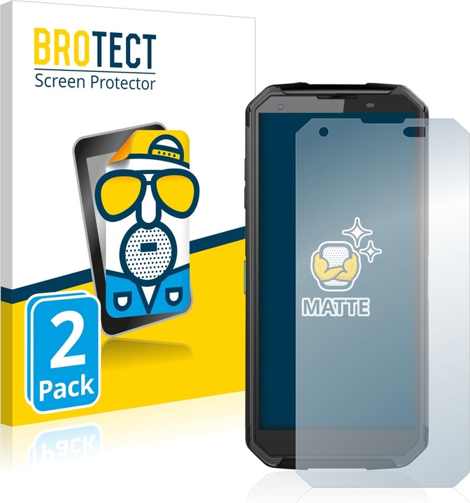Actual product image BROTECT Anti-glare screen protector matt (2 Piece, Blackview BV9500)