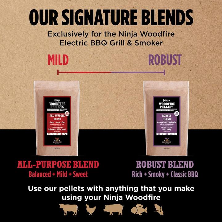 Actual product image Ninja Woodfire Pellets Robust Blend (0.90 kg)