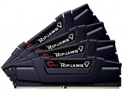 Immagine prodotto G.Skill Pamięć Ripjaws V, DDR4, 128 GB, 3600MHz, CL18 (F4-3600C18Q-128GVK) (4 x 32GB, 3600 MHz, DDR4-RAM, DIMM)