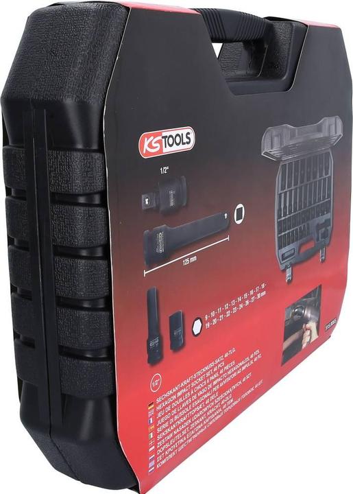 Produktbild KS Tools 1/2" Sechskant-Kraft-Stecknuss-Satz, 40-tlg