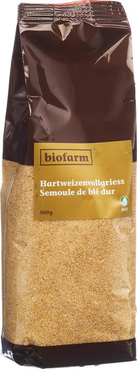 Actual product image Biofarm Durum whole wheat semolina bud (500 g)