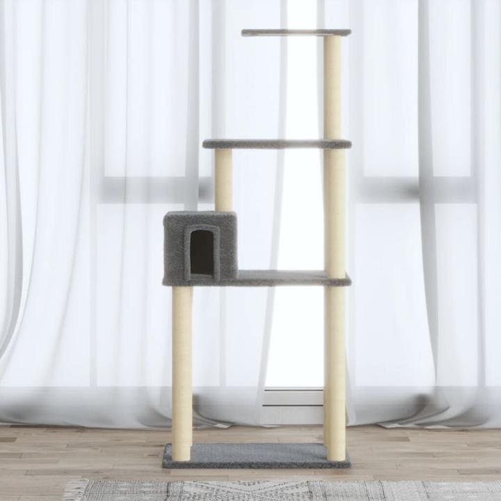 Actual product image vidaXL Katzenbaum (147 cm, Light grey)