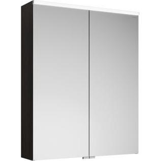 burgbad, Spiegelschrank, Eqio Spiegelschrank mit horizontaler LED-Beleuchtung und Waschtischbeleuchtung, 2 Türen, 65