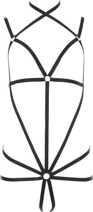 Actual product image René Rofé Wrapped In Lust Harness Open Body - Black (M, S)