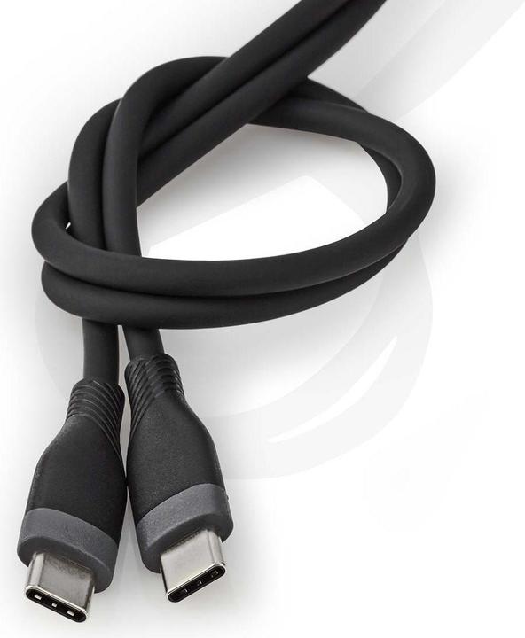 Actual product image Nedis USB cable | USB 2.0 | USB-C™ plug | USB-C™ plug | 60 W | 480 Mbps | Nickel-plated | 1.50 m (1.50 m, USB 2.0, 60 W)