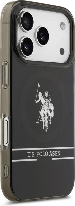 Productafbeelding U.S. Polo US Polo DH and Bottom Stripe Logo MagSafe Case for iPhone 17 Pro Black (Apple iPhone 17 Pro)