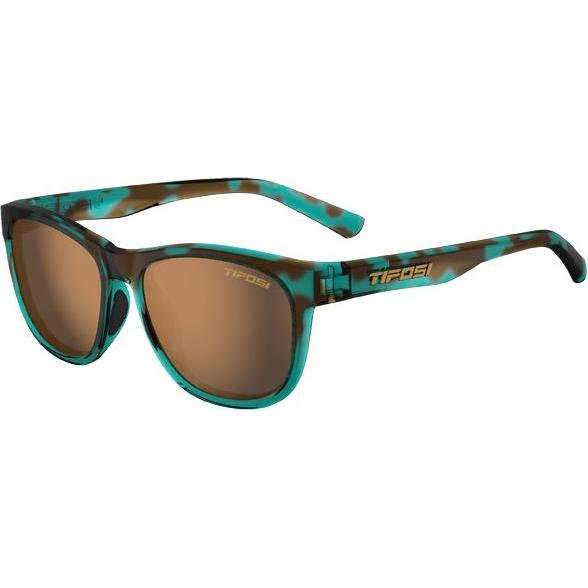MGA, Sonnenbrille, Tifosi Gläser geschnittene polarisierte blaue Konfetti (1 Glasbraun 15,4% Lichtübertragung) (neu)