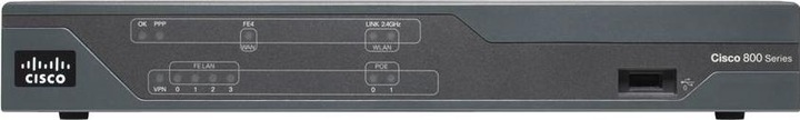 Produktbild Cisco 888 G.SHDSL Router with ISDN backup - Router - DSL modem - 4-port switch - WAN ports: 2