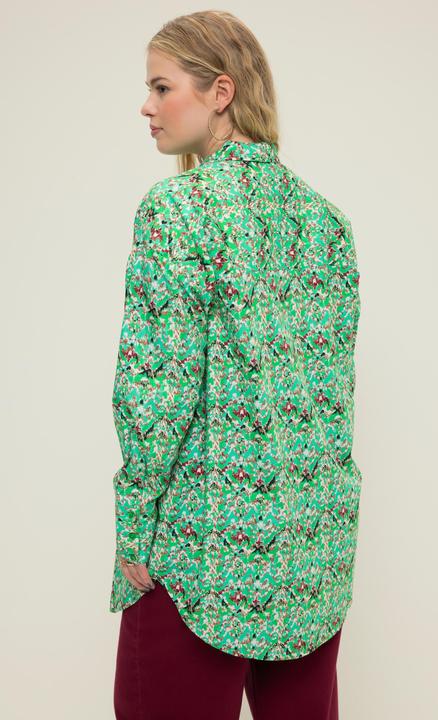 Produktbild Studio Untold Hemdbluse, oversized, Tribalprint, Knopfleiste, Hemdkragen (54)