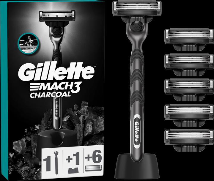 Gillette Mach3 Holzkohle-Rasierer