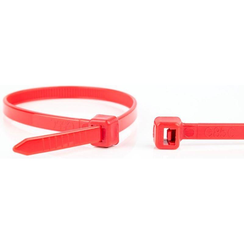 WKK, Fascette, Kabelbinder rot, 200x3,6mm, 100 Stück (Fascette in plastica, 200 mm, 100 pz.)