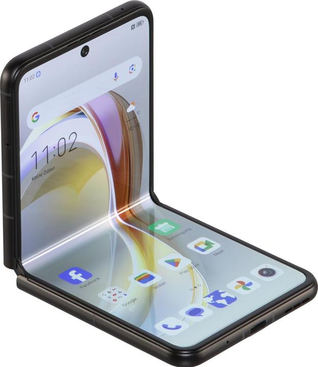 Actual product image Nubia Flip 2 5G 8GB/256GB Schwarz (256 GB, Night Black, 6.90", Dual SIM, 5G)