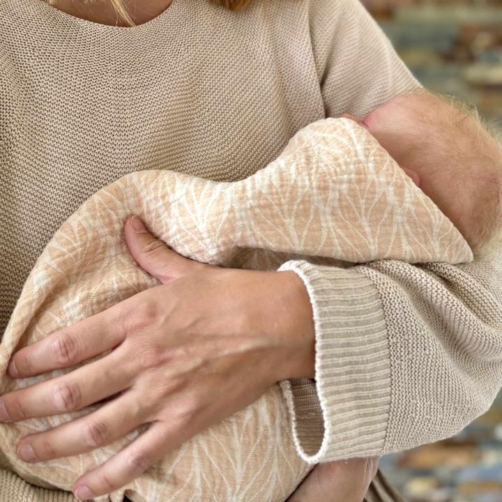 Didymos Mousseline Trias Sand (80 cm, 80 cm)