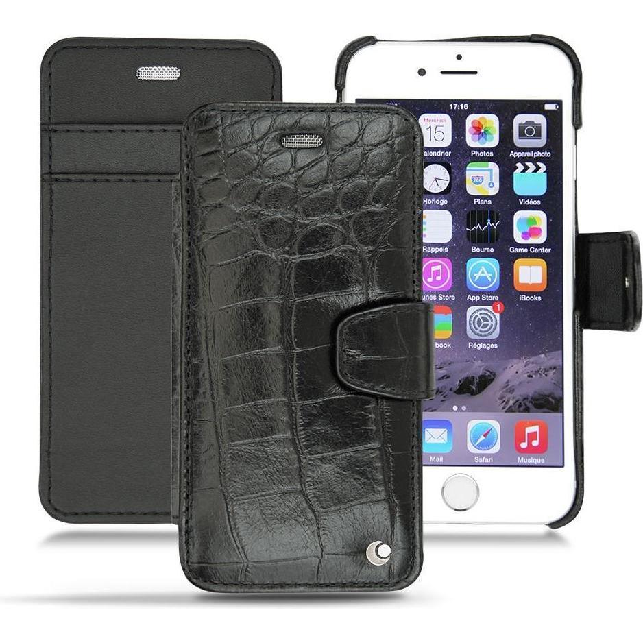 Noreve Lederschutzhülle Wallet (Apple iPhone 6), Smartphone Hülle, Schwarz