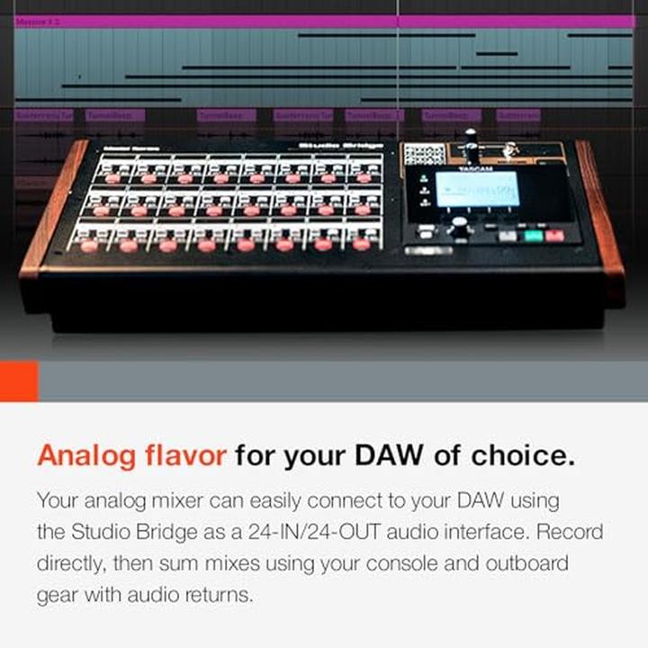 Actual product image Tascam Studio Bridge - 24-ścieżkowy rejestrator dźwięku / interfejs audio/MIDI