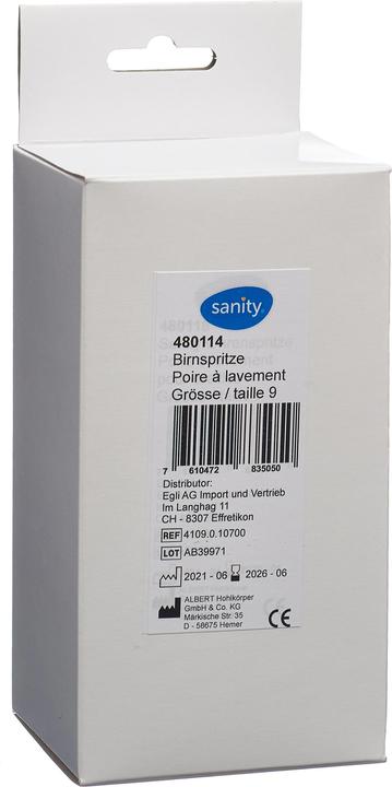 Produktbild Sanity Birnspritze Gr9 224ml zweiteilig