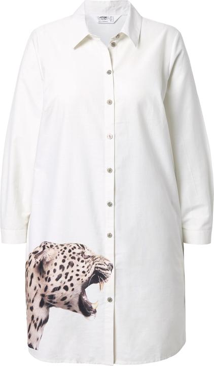 Immagine prodotto Angel of Style Hemdbluse, oversized, Leopard seitlich am Saum (56)