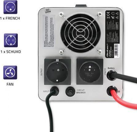 Produktbild Qoltec 50720 UPS 800VA 560W (800 VA, 560 W, Line-Interaktiv USV)