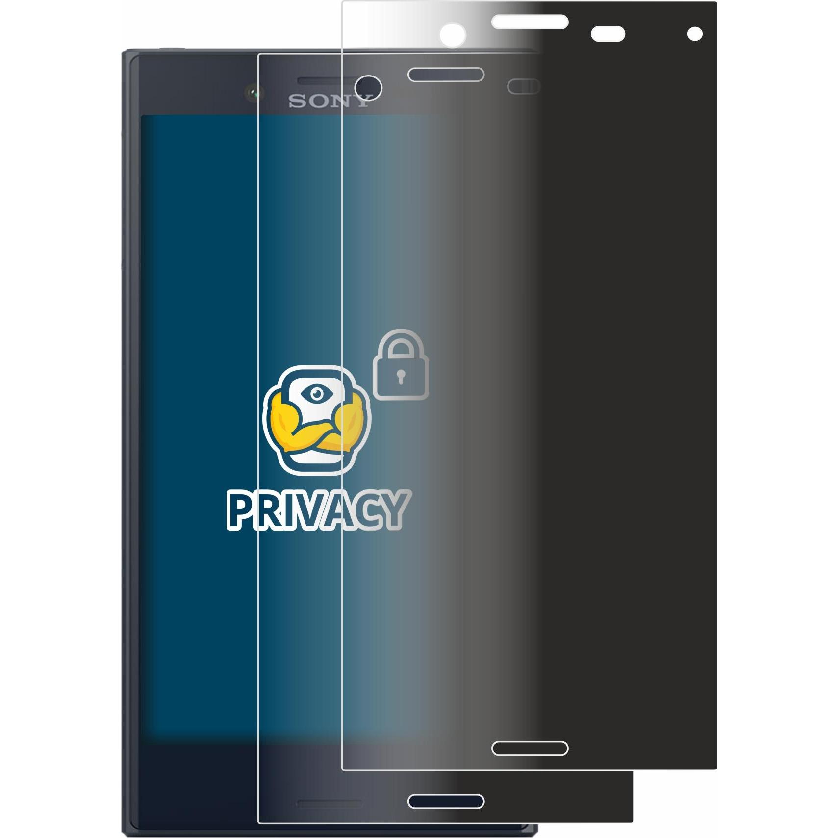 Thumbnail - BROTECT Sichtschutzfolie Anti-Spy Privacy Folie Blaulicht-Schutz (2 Stück, Sony Xperia X Compact), Smartphone Schutzfoli...