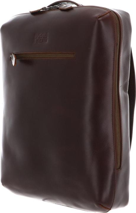 Actual product image Buckle & Seam Leder Rucksack Mik Braun/Dots