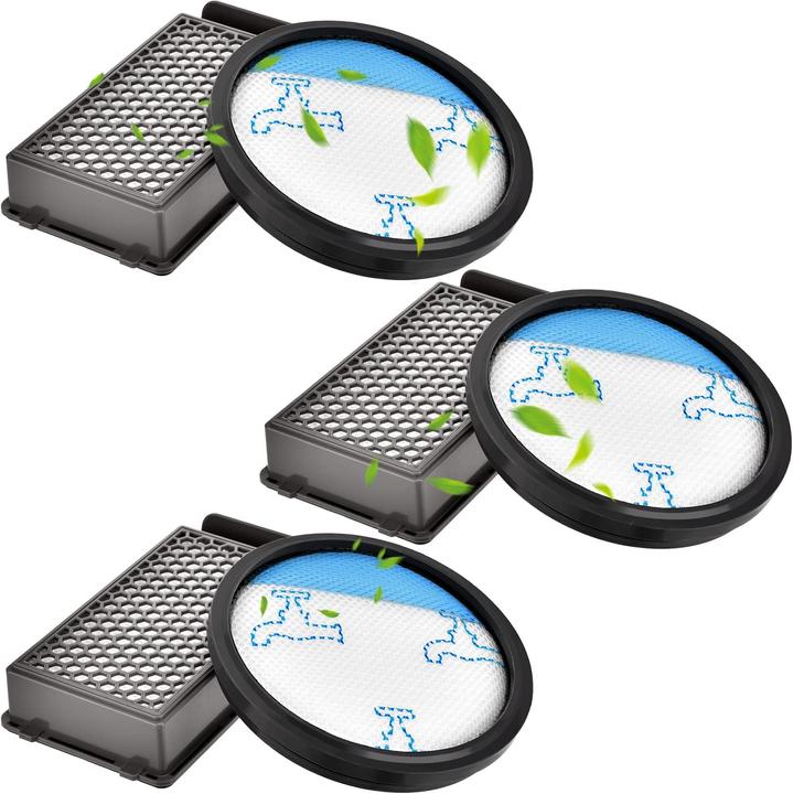 Produktbild Plutoos 3 pack hepa filterset für rowenta compact power cyclonic force beutelloser staubsauger filte