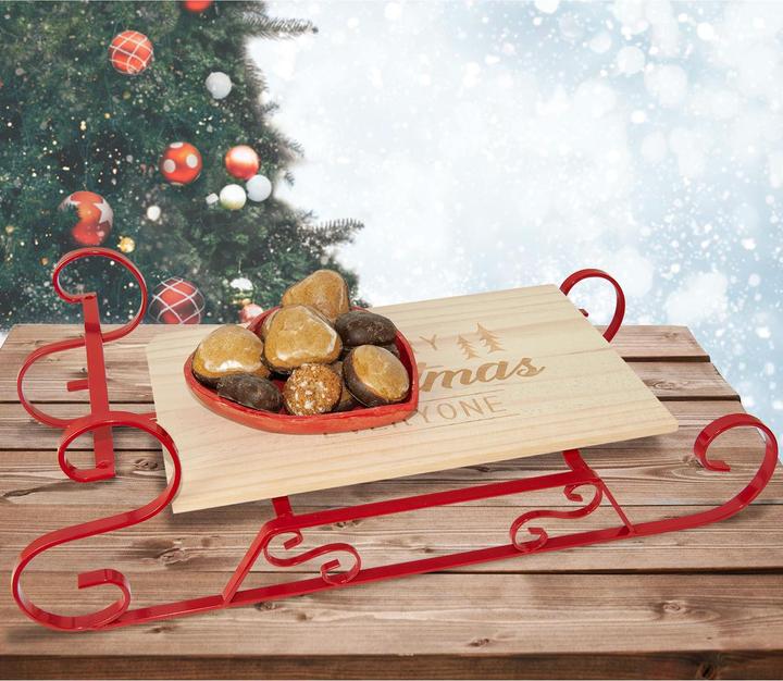 Actual product image Natura Punto Serving Tray Christmas Sleigh