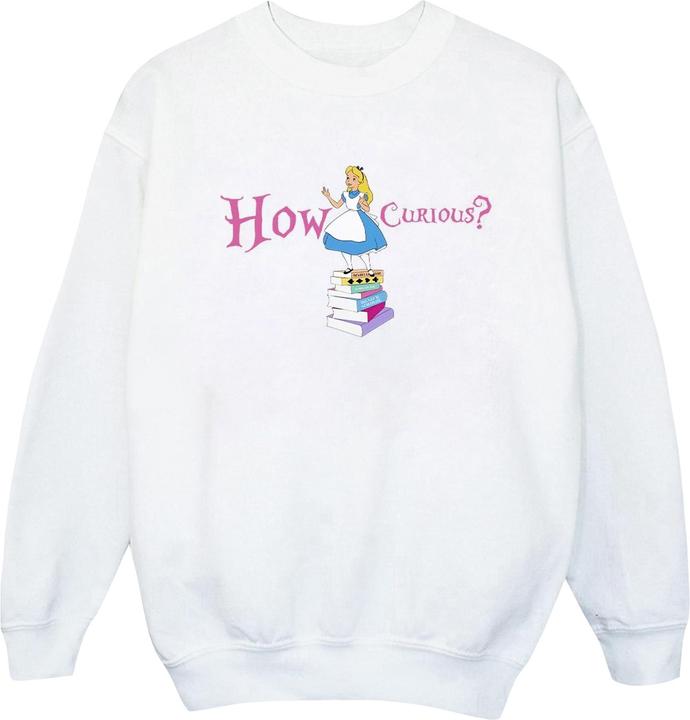 Disney Jungen Alice im Wunderland Wie neugierig Sweatshirt (140, 146)