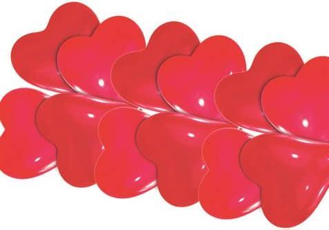 Produktbild Amscan Luftballons Herz 20cm rot 10er (10x)