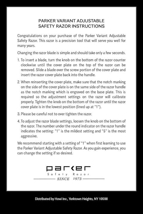 Image du produit Parker Pen Variabler Doppelklingensicherheitsrasierer