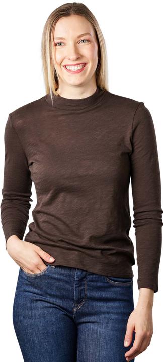 Marc O'Polo Long Sleeve T-Shirt High Neck deep walnut (S)