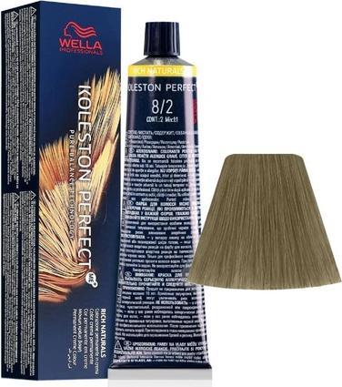 Actual product image Wella Koleston Perfect Rich Naturals 8/2 Light Blonde Matt 60ml (2, 8)