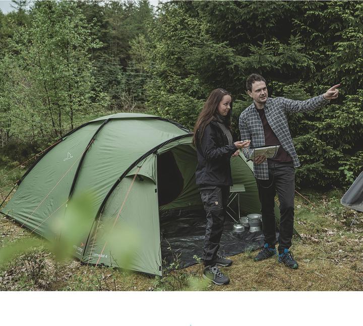 Image du produit Easy Camp Kuppelzelt Lomsdal 4 (olivgr?n, mit Tunnel-Anbau, Modell 2025) (Tente igloo, 5.80 kg, 4 personnes)