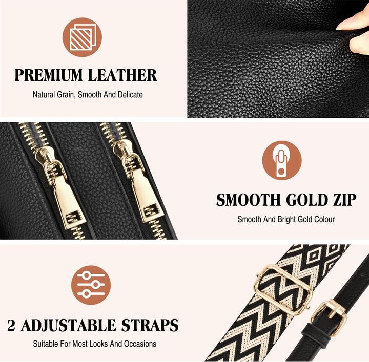 Actual product image Only-Bags.Store Small shoulder bag Elegant shoulder bag with 2 detachable wide shoulder straps