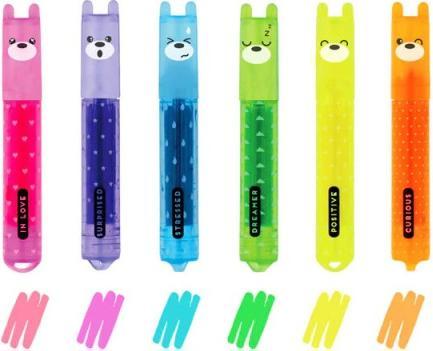 Image du produit Legami Crayon lumineux Teddy's Mood Set 6 (Multicolore, 6 x)
