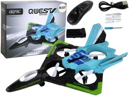 Produktbild Lean Toys Kampfflugzeug mit blauem Licht