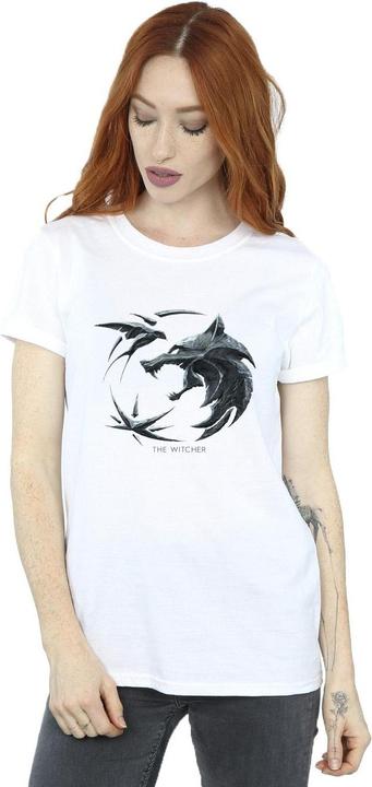 Produktbild Netflix The Witcher Wolf Logo TShirt (L)