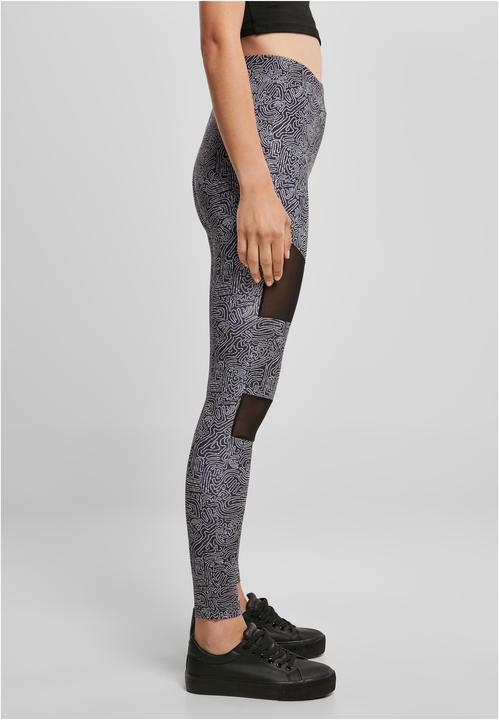 Actual product image Urban Classics Ladies Tech Mesh AOP Leggings (XXL)