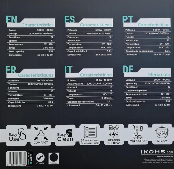 Immagine prodotto Ikohs Chefbot Compact (500 W, 3.50 l)
