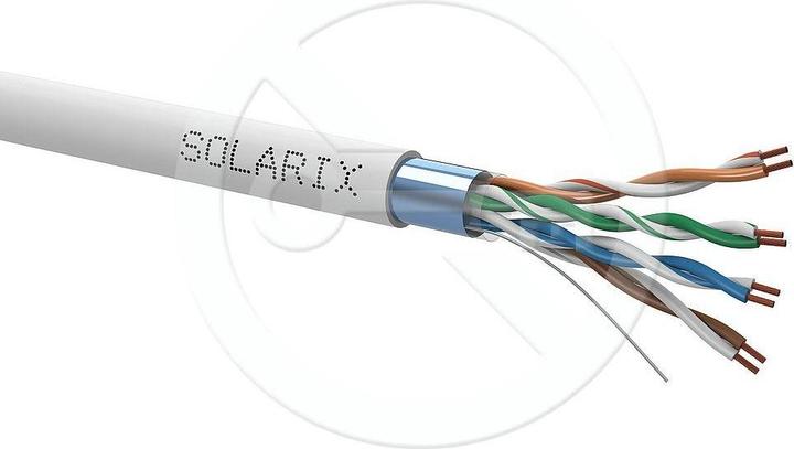 Produktbild Solarix Kabel licna CAT5E FTP PVC šedý 305m/box (UTP, 305 m)
