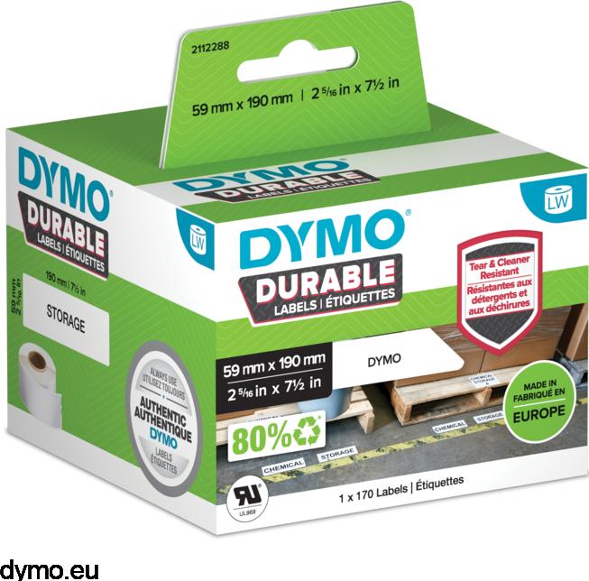 Productafbeelding Dymo LW plastic etiketten, 1 rol a 170 etiketten