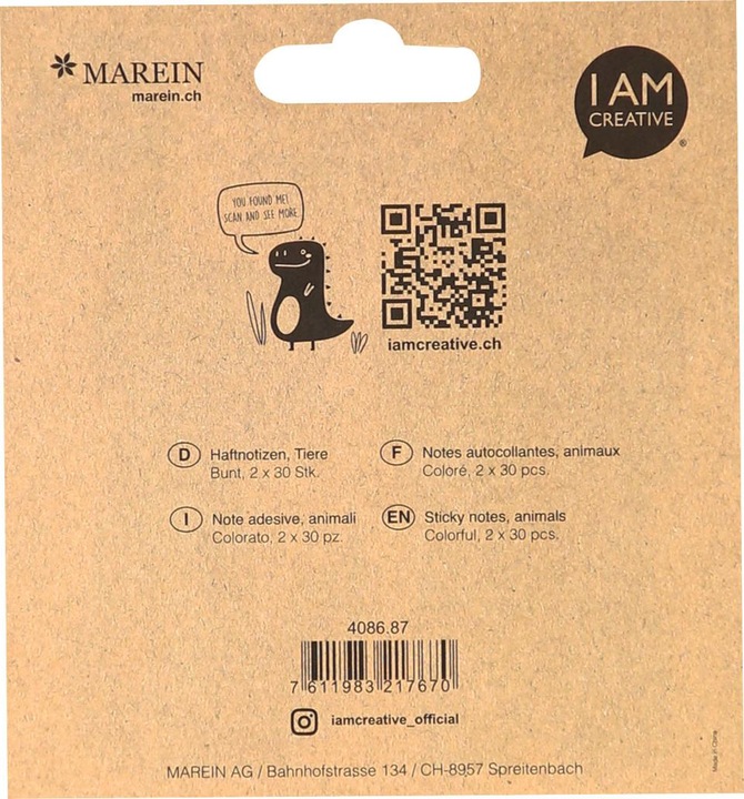 Actual product image I Am Creative Sticky Notes (5 x 9.5 cm)