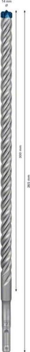 Actual product image Bosch Professional Zubehör Expert SDS plus-7X hammer drill, 14 x 300 x 365 mm (14.00 millimetres)